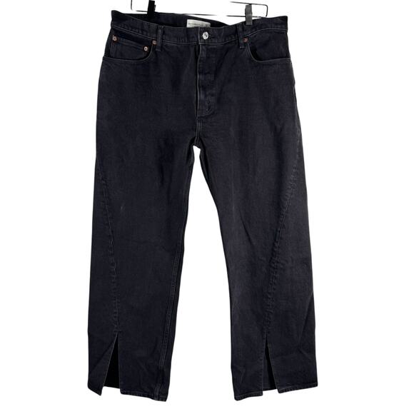 Abercrombie & Fitch Black The 90's Relaxed Jeans High Rise Size 33/16 Short - Picture 2 of 11
